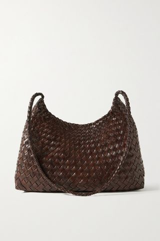 Santa Rosa Woven Leather Shoulder Bag