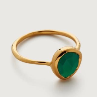 Image of gold/ green ring