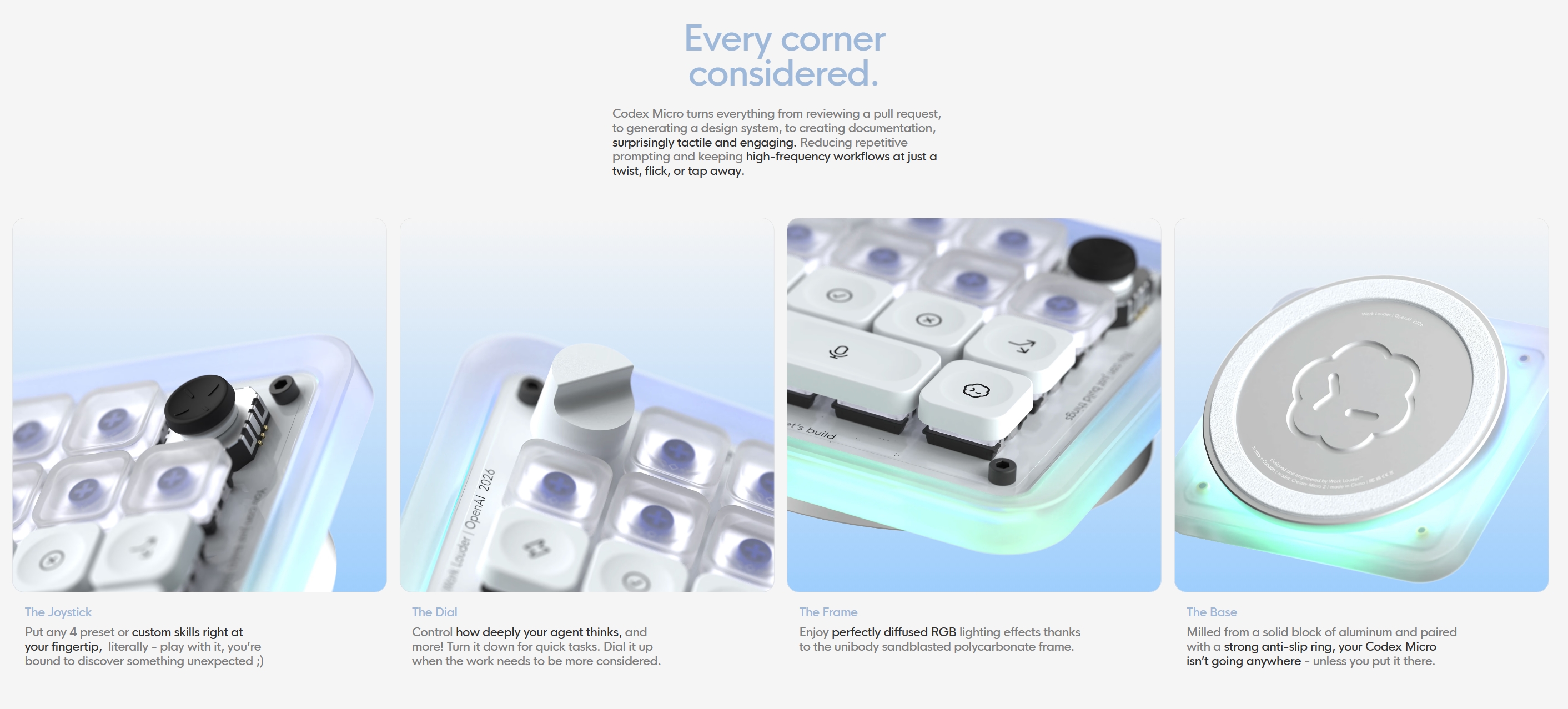OpenAI x WorkLouder Codex Micro