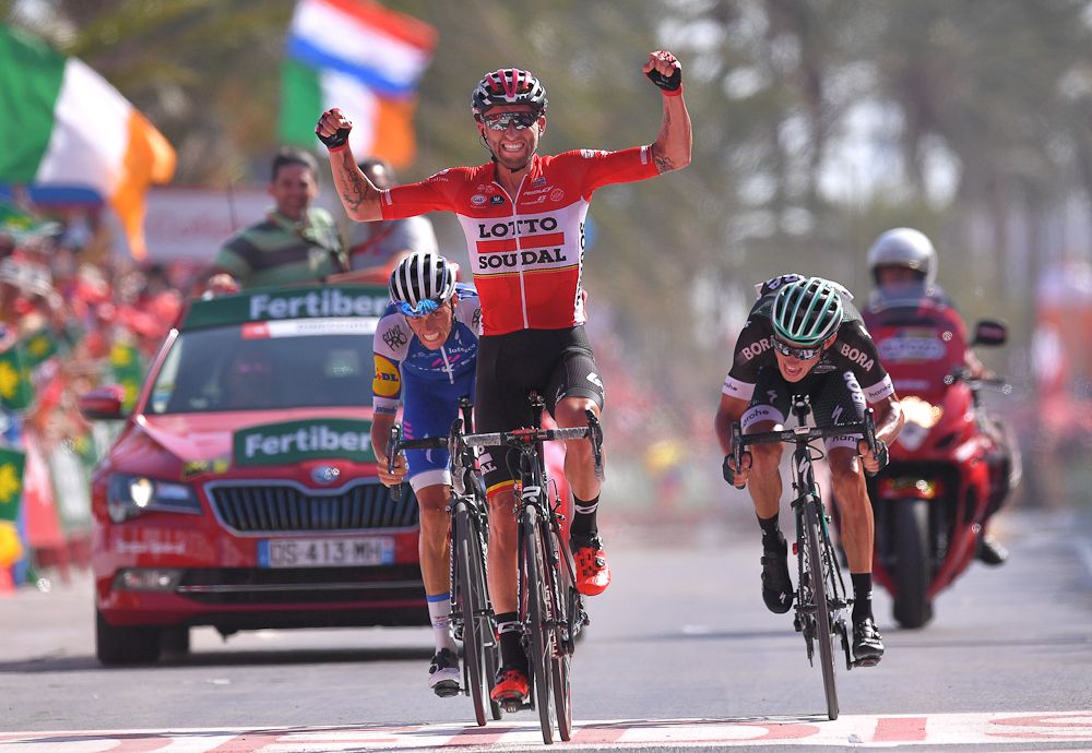 Tomasz Marczynski (Lotto Soudal) wins stage 6 at the Vuelta