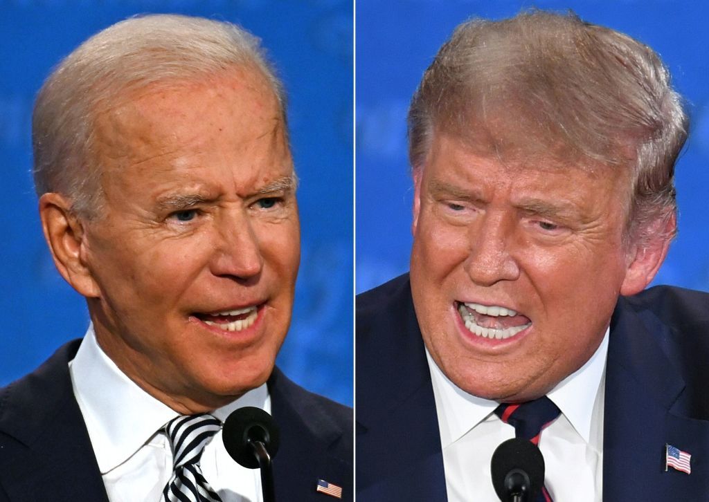 Joe Biden and Donald Trump.