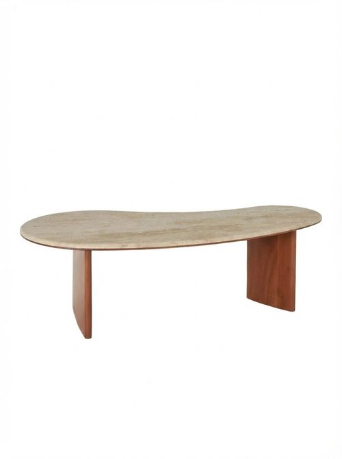 Taj Travertine Coffee Table, 