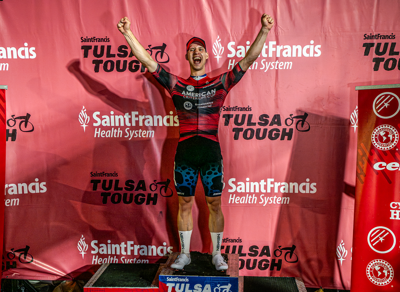 Germany's Dario Rapps earns first men's leader's jersey for 2026 American Criterium Cup with win at Tulsa Tough