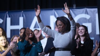 the first lady on showtime showing viola davis as michelle obama