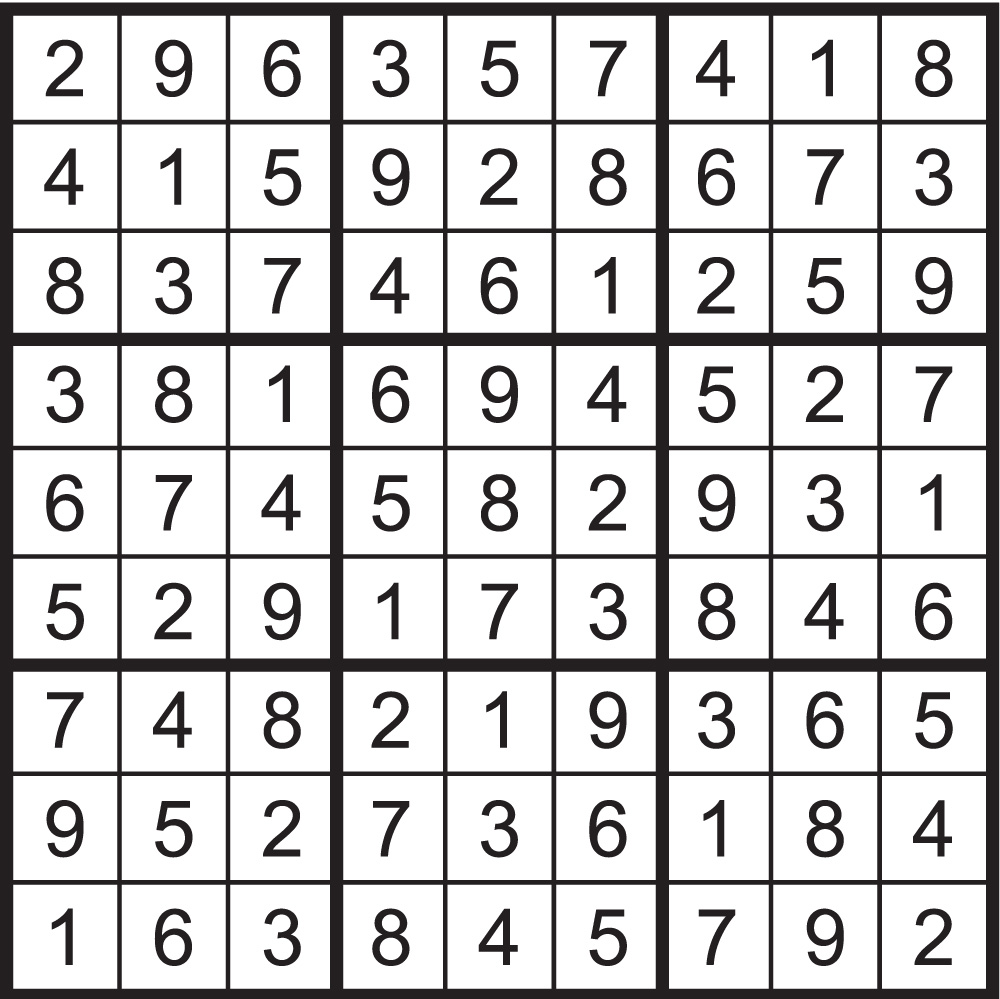 Sudoku solution