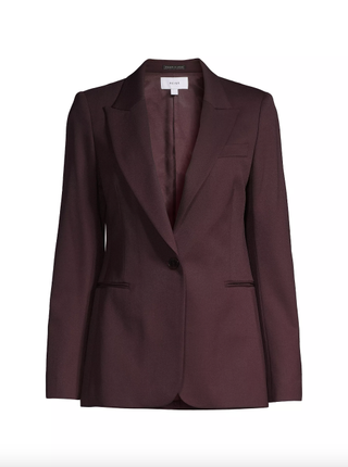 Reiss Jade Wool-Blend Single-Button Blazer