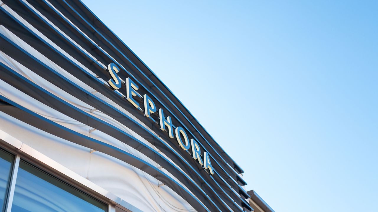 facade with signage at the luxury cosmetics store sephora, walnut creek, california, november 17, 2017 photo by smith collectiongadogetty images