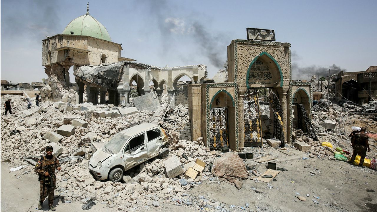 The Al-Nuri Mosque in Mosul