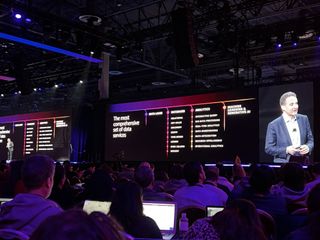 Adam Selipsky outlining Amazon data services at AWS re:Invent 2023