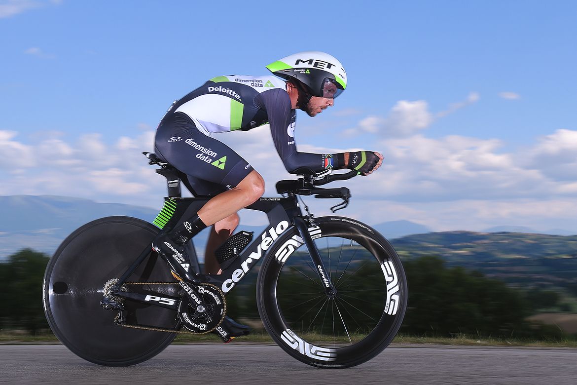 Jacques Janse van Rensburg at the Giro d'Italia
