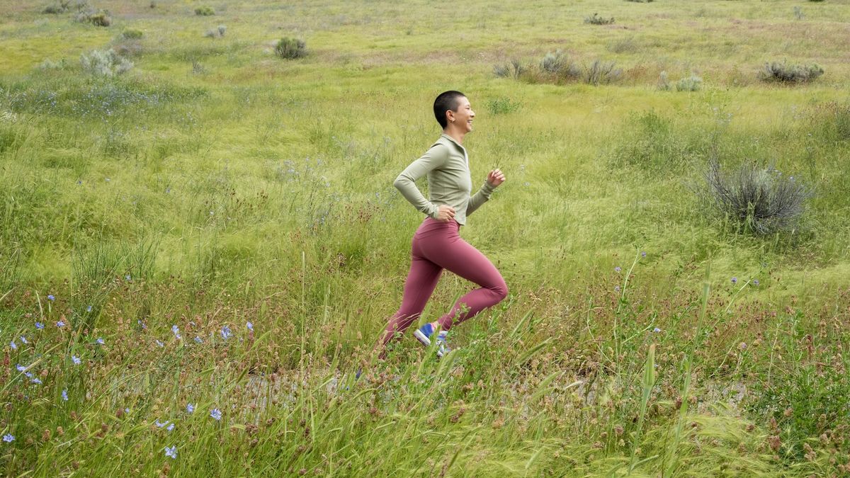 runner in a field