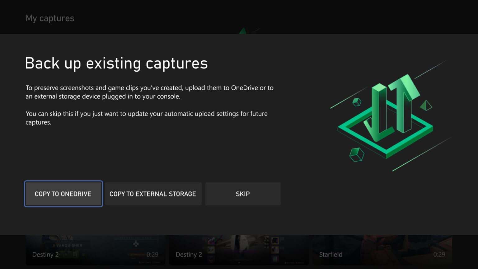 Xbox-Bildschirmaufnahme wird gesichert