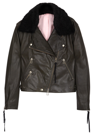 Acne leather biker jacket, £713