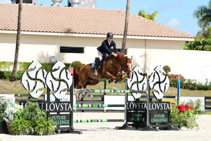 Conor Swail riding Nadal Hero & DB in his debut at the Winter Equestrian Festival