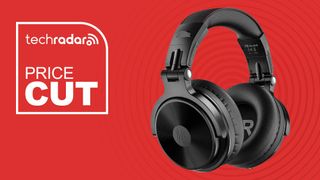 The OneOdio Studio Wireless Pro C on a red background, next to the text 'Price Cut'.