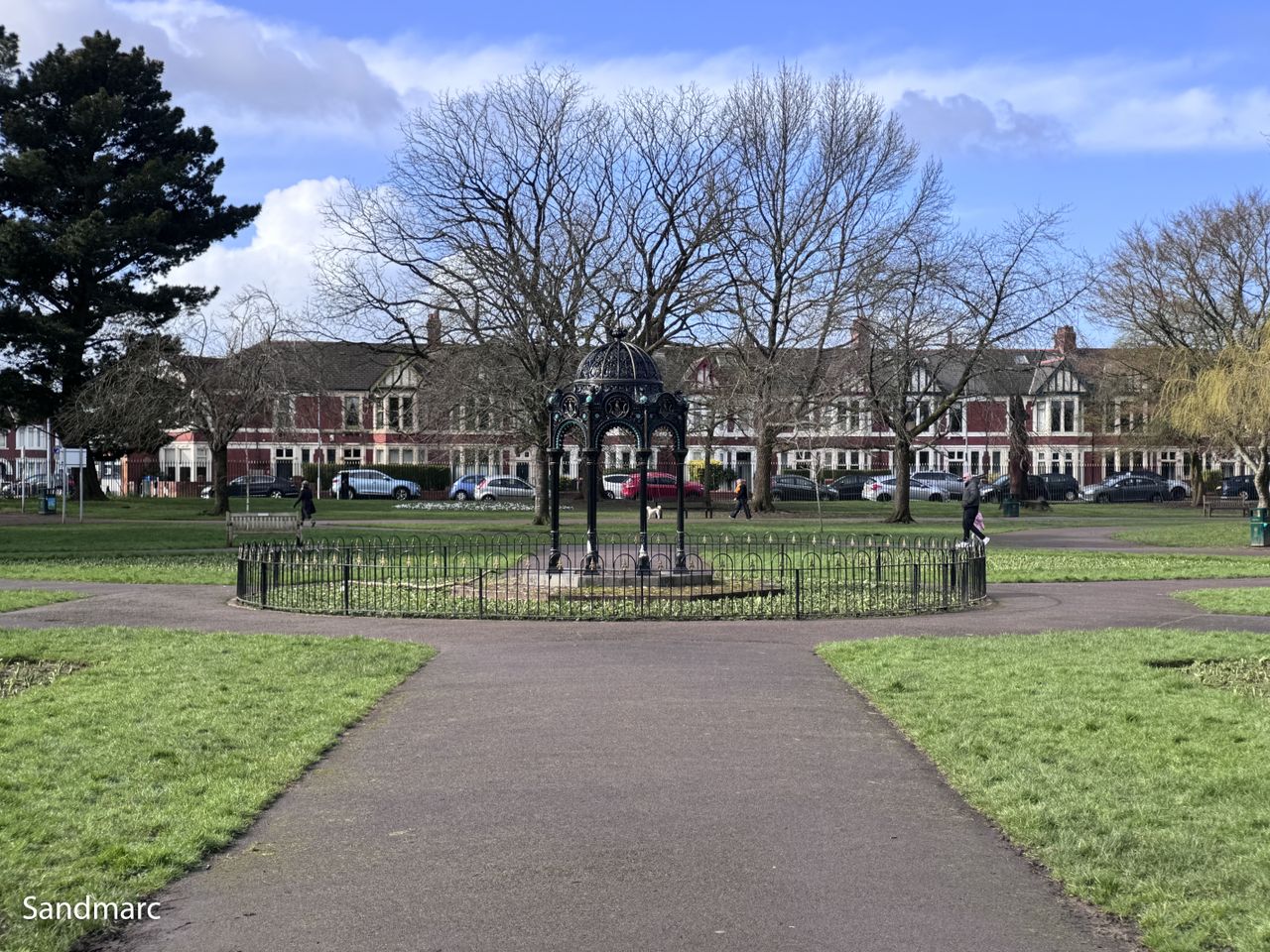 A photo of a park on a sunny day, taken on an iPhone 15 Pro using the Sandmarc tele lens