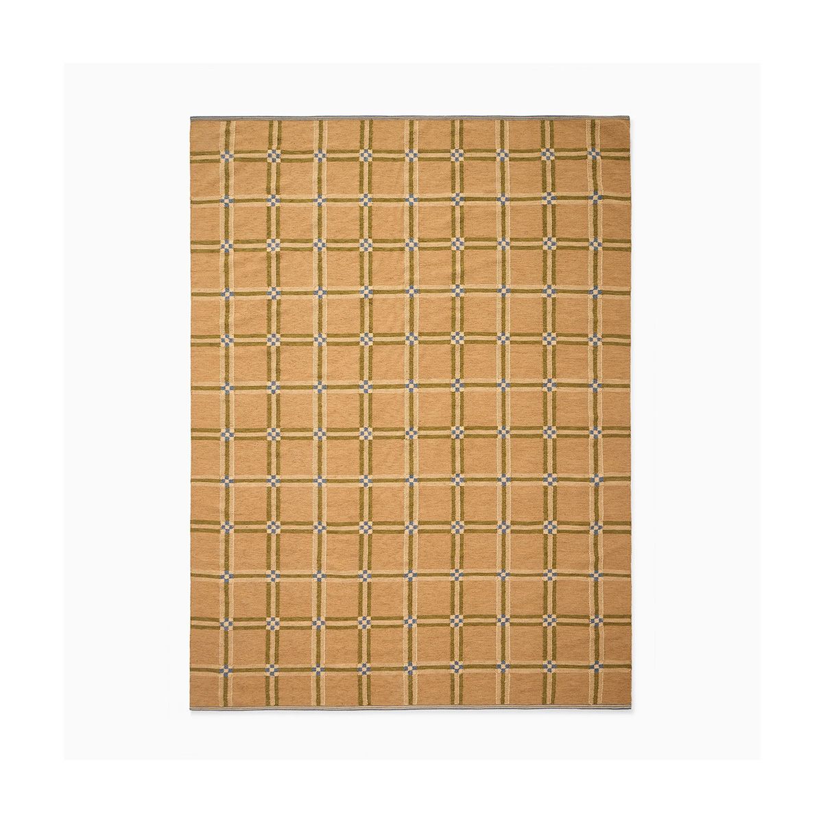 Pierce & Ward Windowpane Check Handwoven Wool Rug