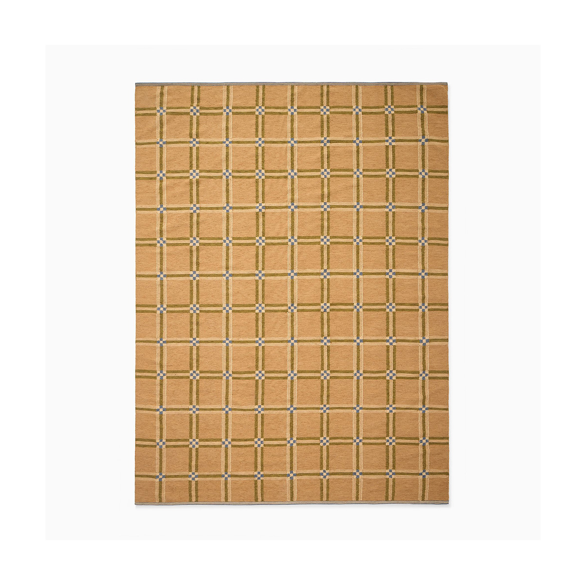 Pierce &amp;amp; Ward Windowpane Check Handwoven Wool Rug