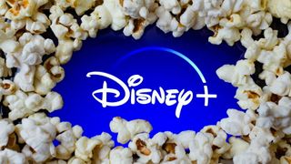Disney+-logoen med popcorn.