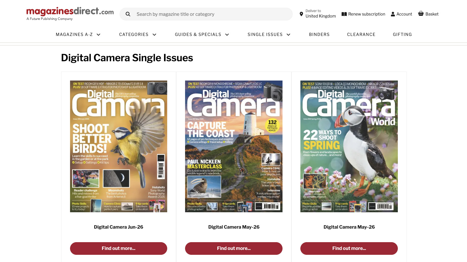 Digital Camera magazine landing page for buying single back issues of the magazine: https://www.magazinesdirect.com/az-single-issues/6936939/digital-camera-magazine-single-issue.thtml