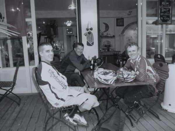 The end of a day of riding at El Azteca in Interlaken