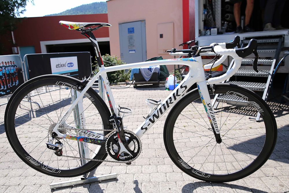 The prototype gear was on this Specialized S-works.