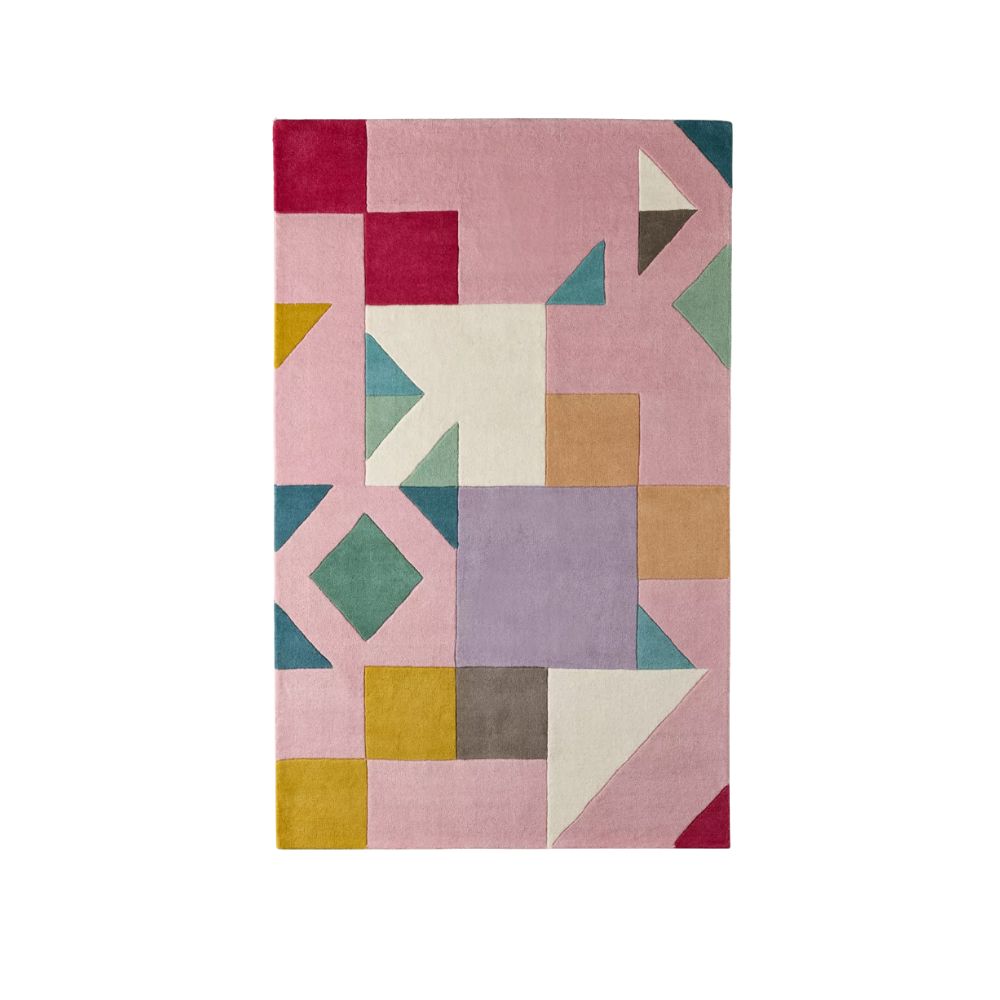 Color block rug