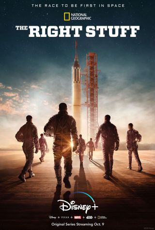 Promotional poster for National Geographic’s “The Right Stuff,” premiering Oct. 9, 2020 on the Disney+ streaming service.