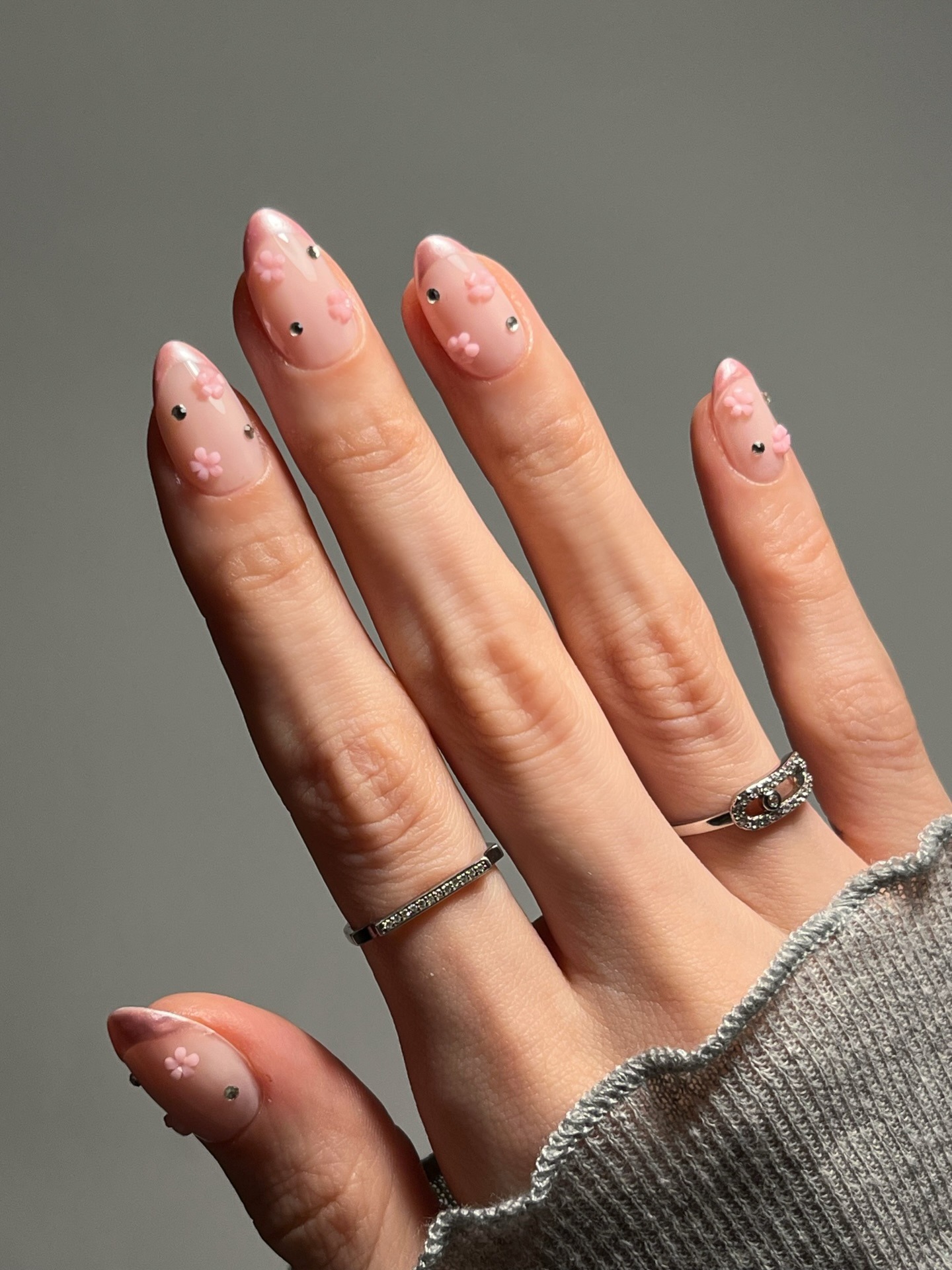 A cherry blossom manicure