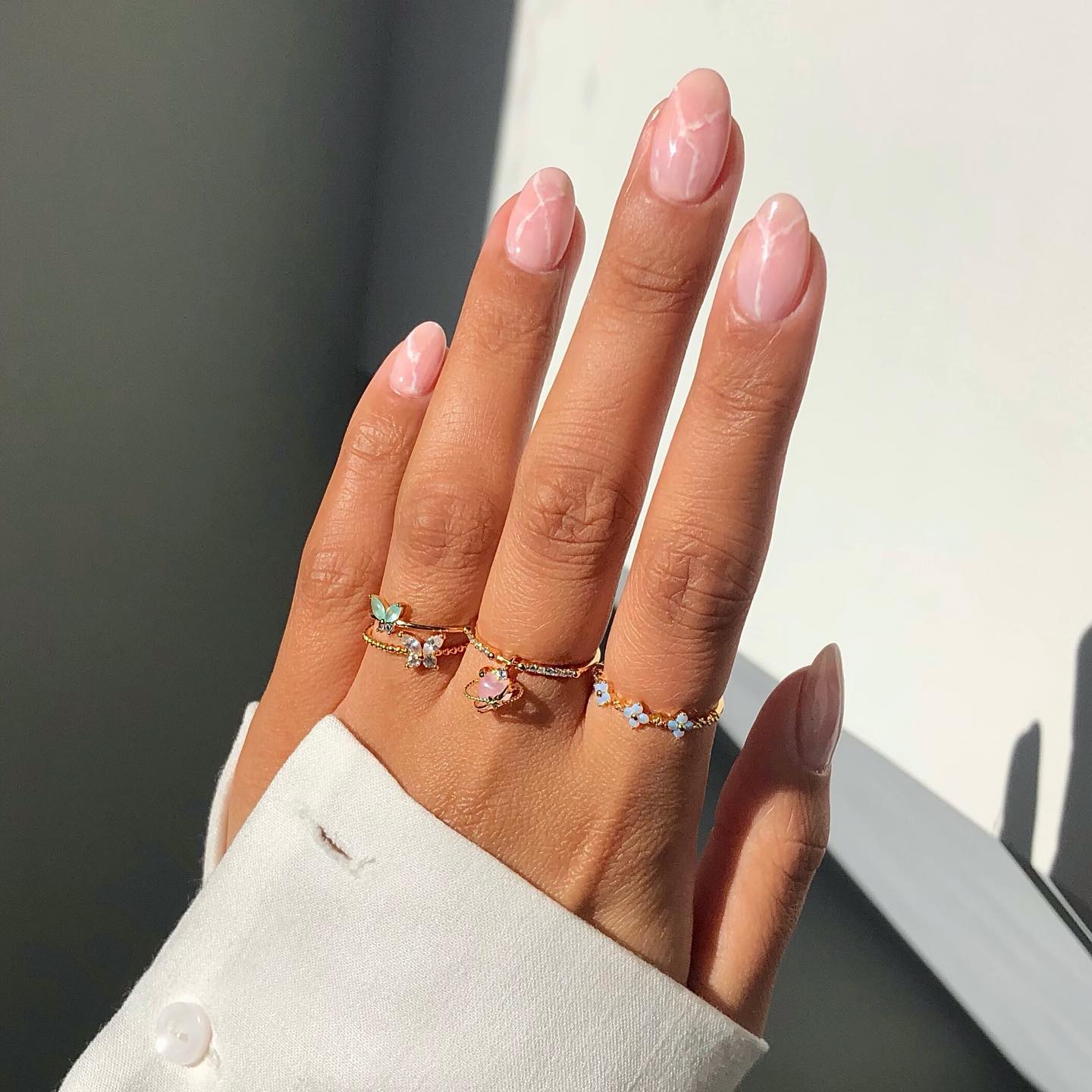 @iramshelton baby pink nails
