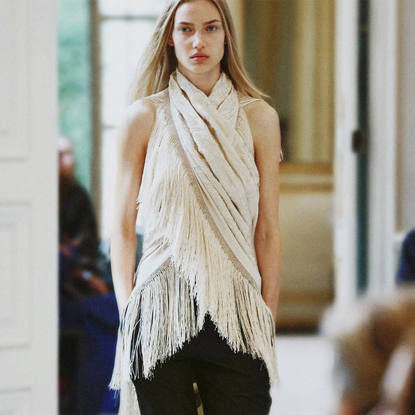 models walk The Row summer 2027 runway during Paris Fashion Week