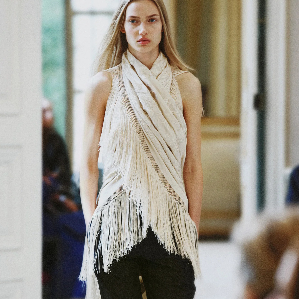 models walk The Row summer 2027 runway during Paris Fashion Week