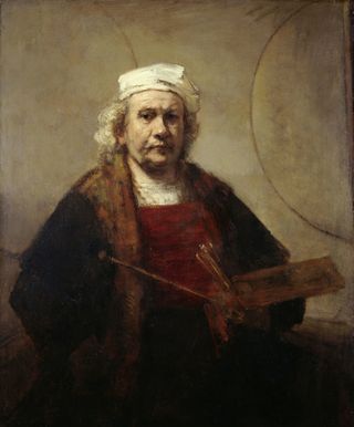 Rembrandt Self-Portrait with Two Circles