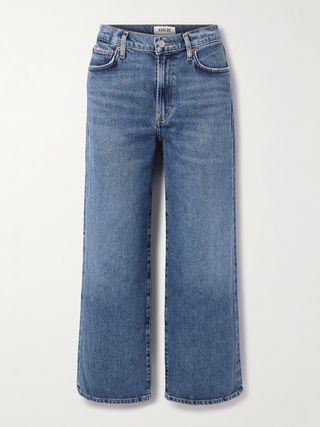 Harper Cropped Mid-Rise Straight-Leg Jeans