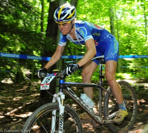 Georgia Gould (Luna Pro Team) put in a brilliant last lap to make the podium