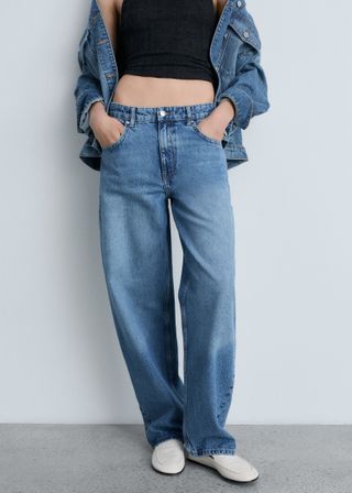 Mid-Rise Balloon Jeans - Women | Mango Usa