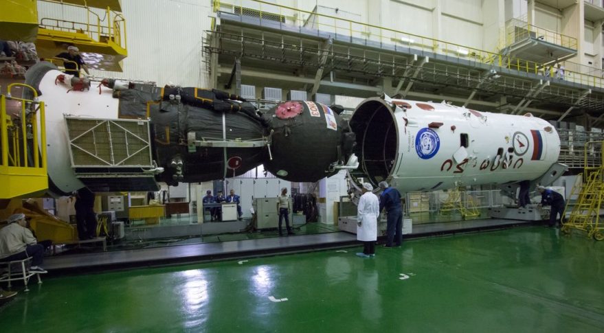 Soyuz spacecraft preparations