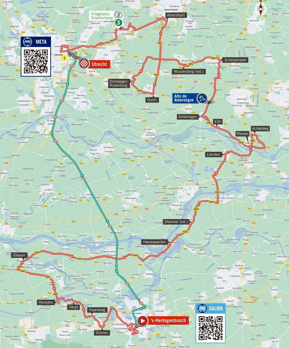 Vuelta a España stage 2 map