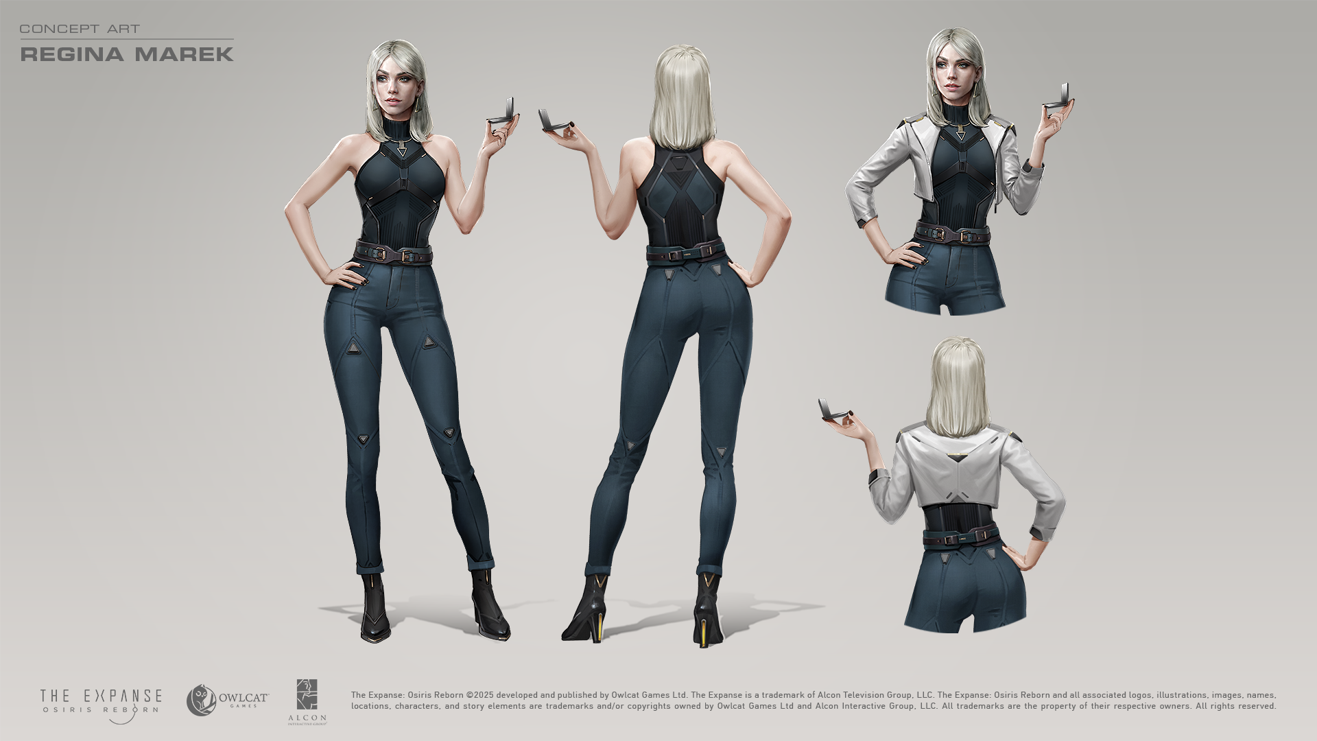 Concept art of Regina, a companion in The Expanse: Osiris Reborn.