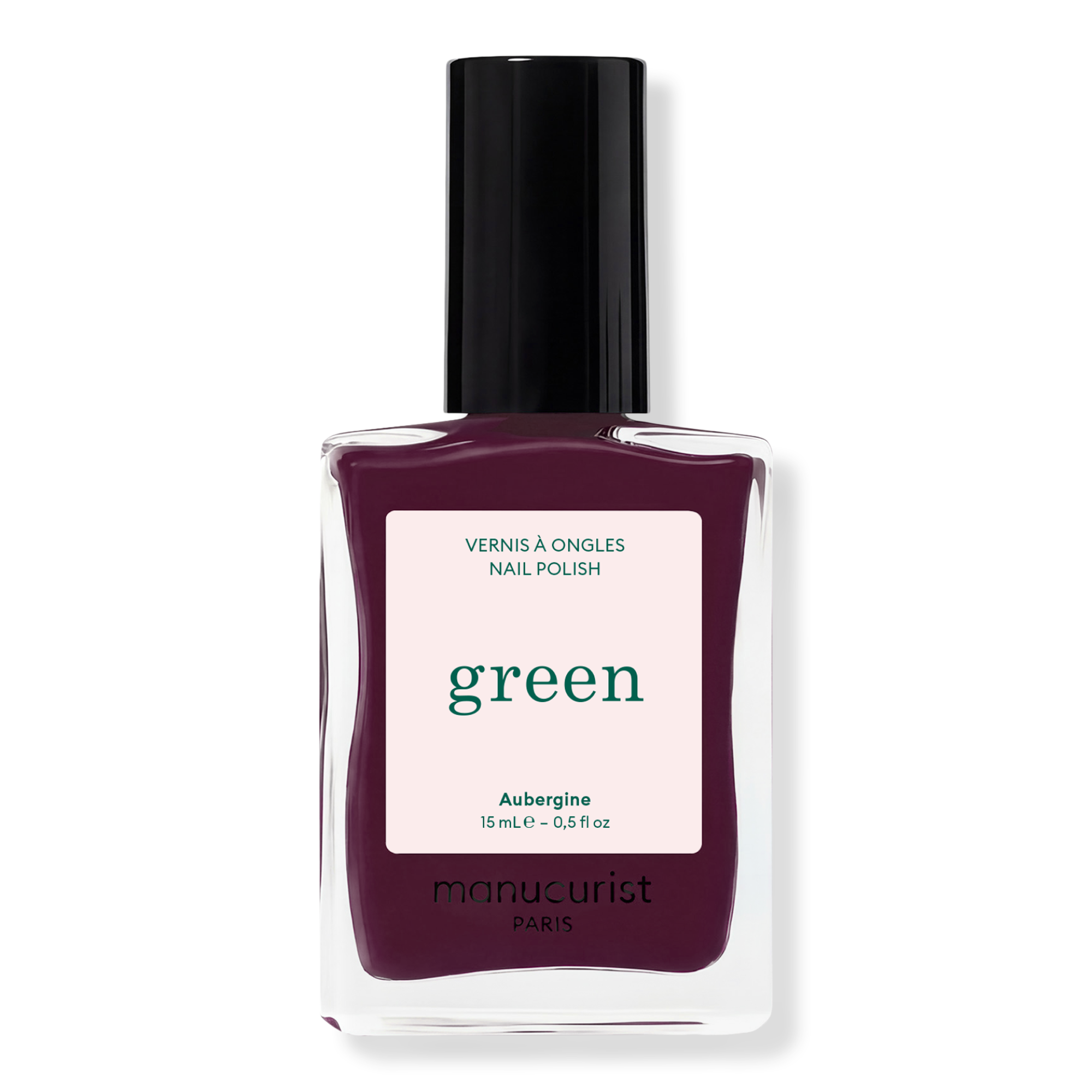 Green Nail Polish, Quick Dry, Non-Toxic Nail Polish With Gel-Like Finish - Aubergine