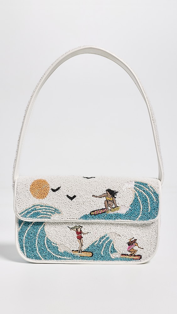 Staud Tommy Beaded Shoulder Bag