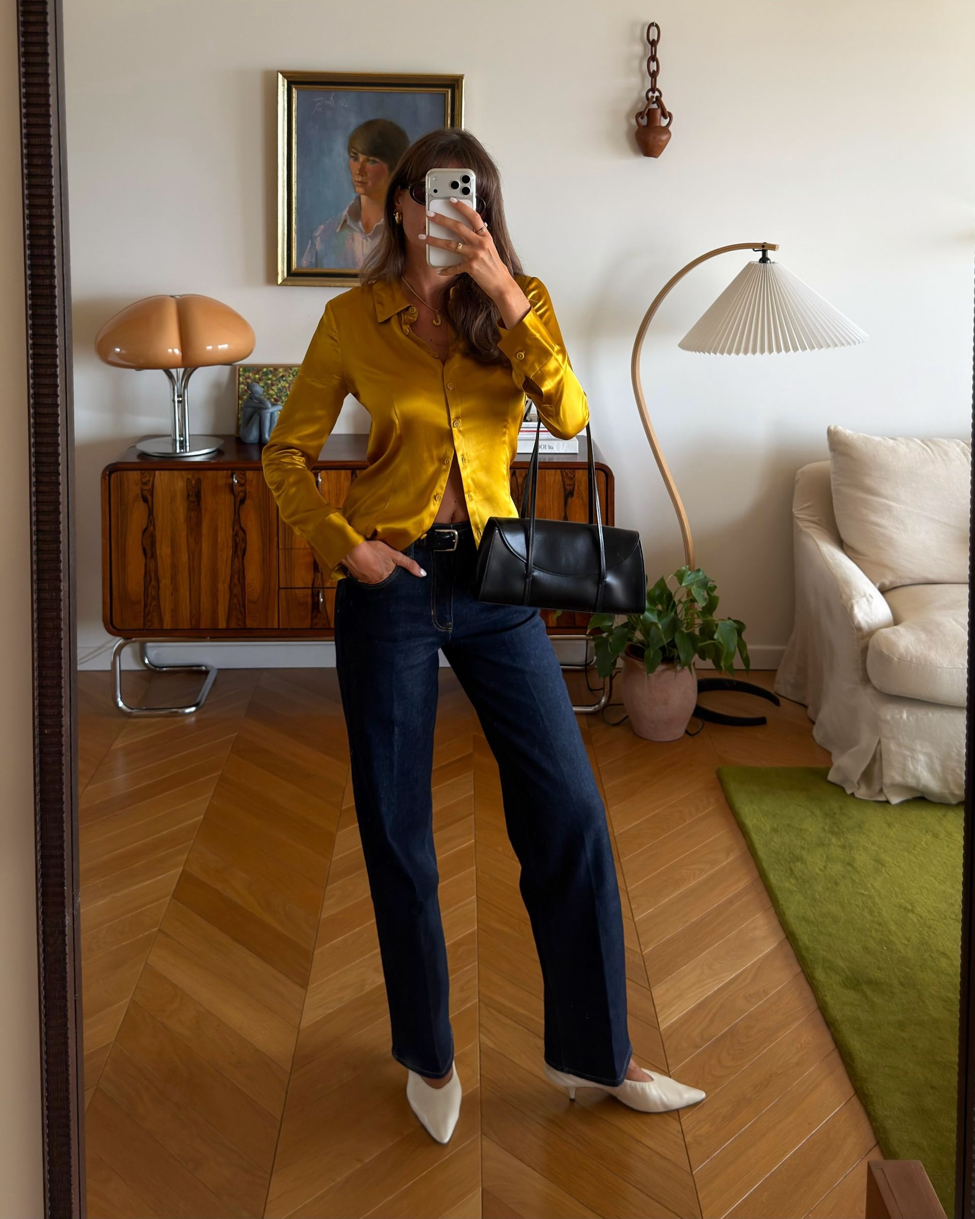 An image of a woman wearing updated fall outfit 2026