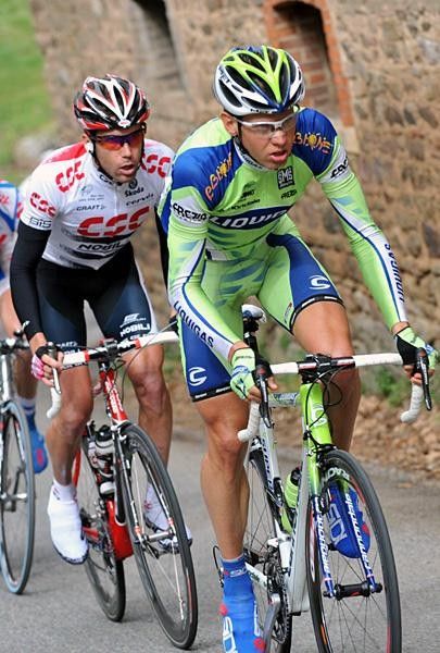 Kjell Carlstr&ouml;m (Liquigas) works for the win.