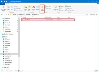 Windows 10 mount-folder path