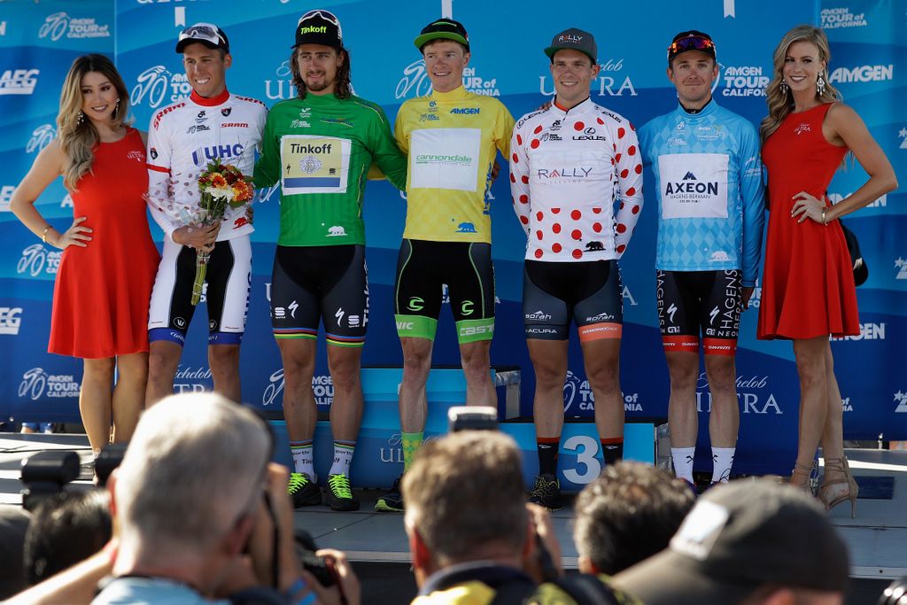 The classification leaders after stage 2