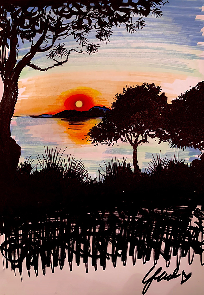 sun set