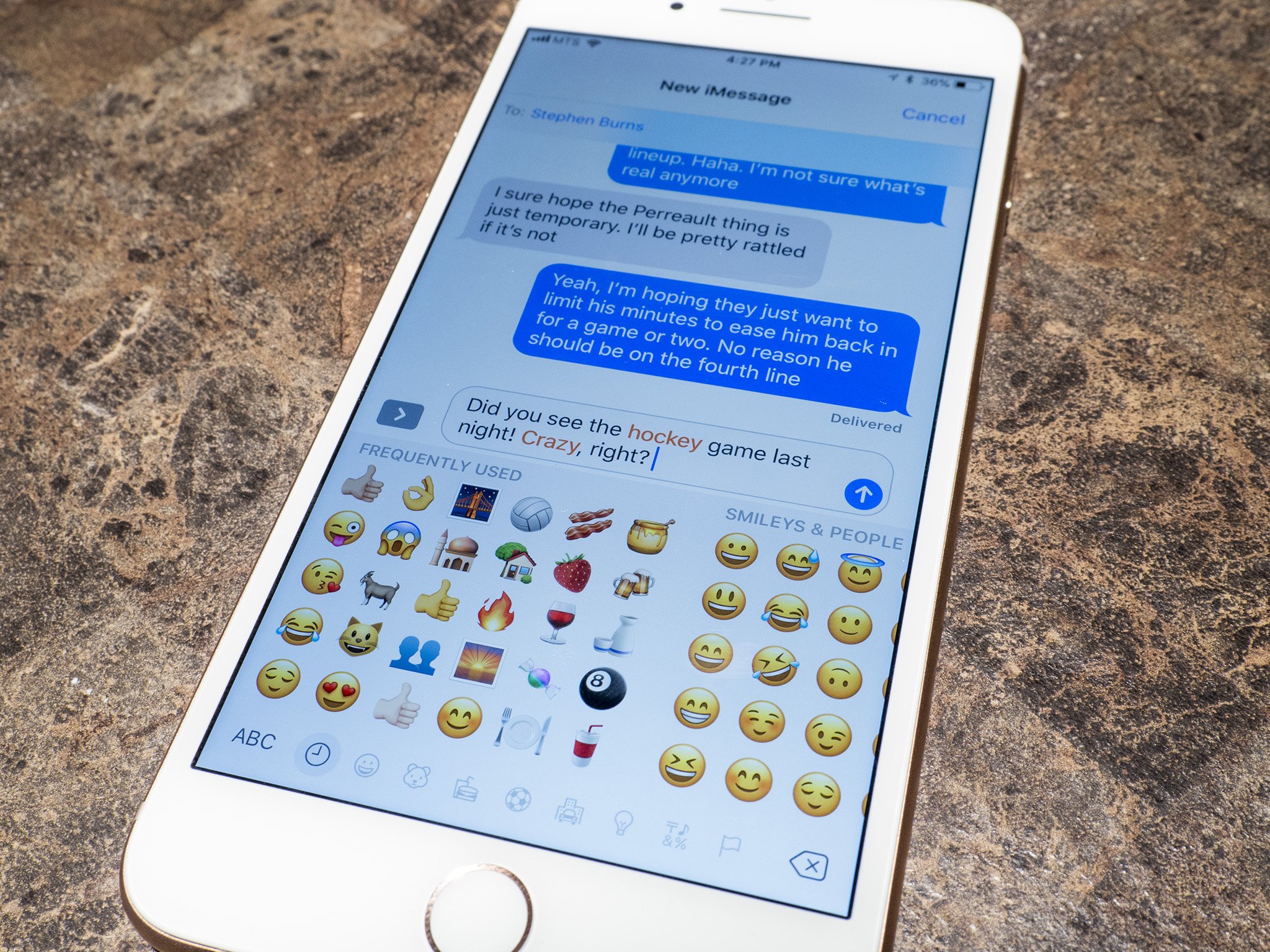 typing icon on imessage
