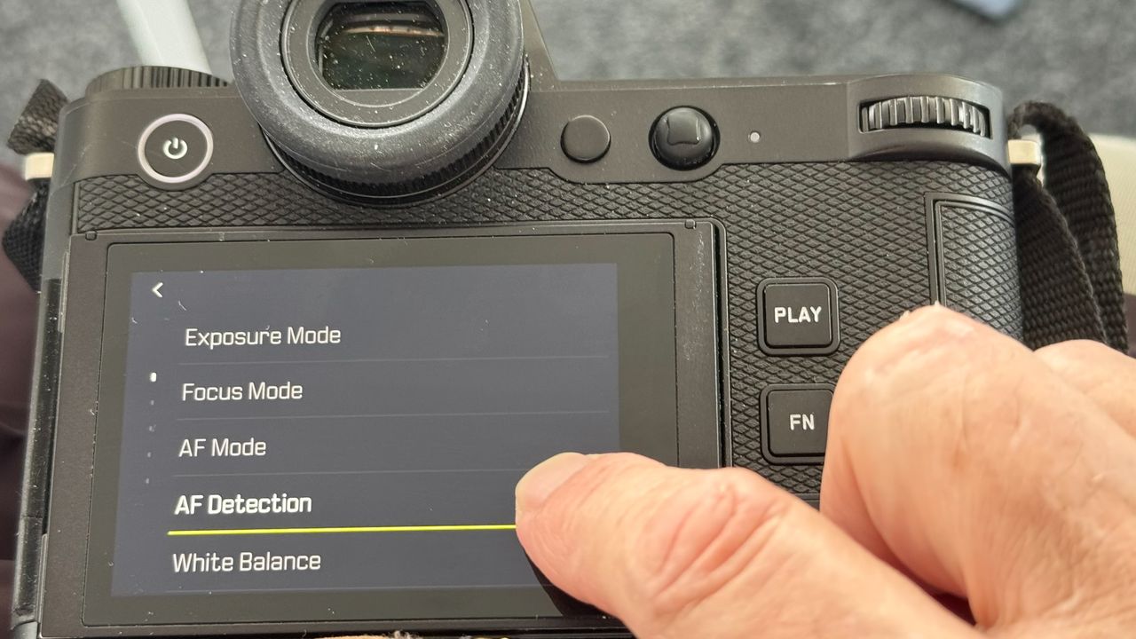 Leica SL3-P menu screen