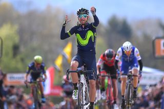 Alejandro Valverde (Movistar) wins Flèche Wallonne for the fifth time