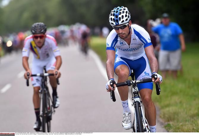 David Lozano (Team Novo Nordisk) tries to make a move